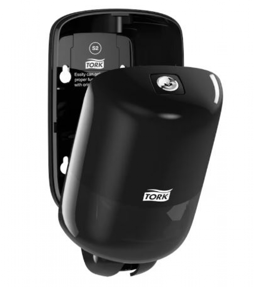 New Tork S2 Elevation 561008 Liquid Soap Dispenser Mini Black Single new-tork-s2-elevation-561008-liquid-soap-dispenser-mini-black-single